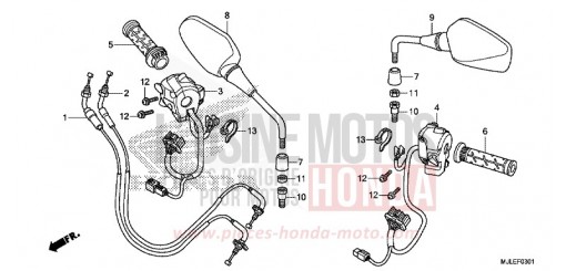 COMMUTATEUR/CABLE (NC700SD/750SD) NC700SDE de 2014